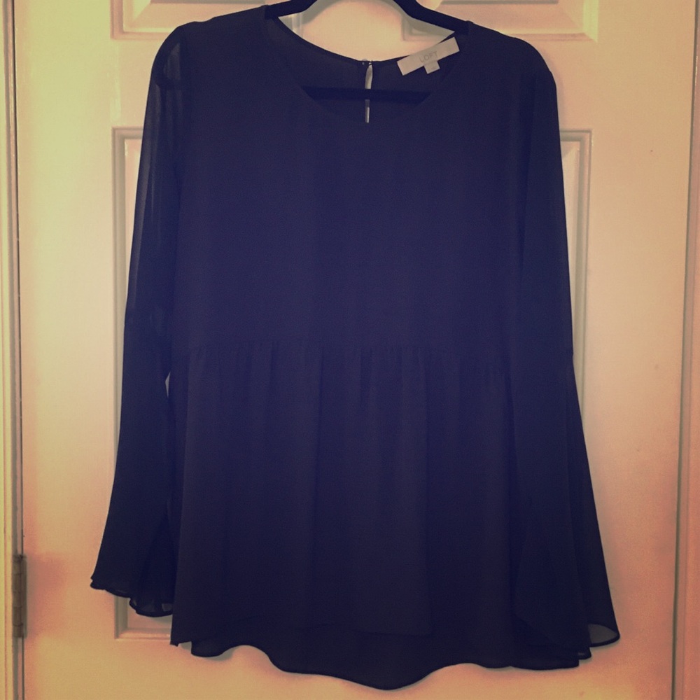 Loft Bell Sleeve Swing Top
